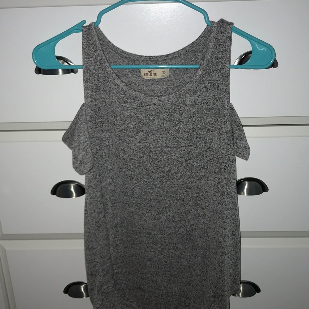 Grey Hollister Off-the-Shoulder Too